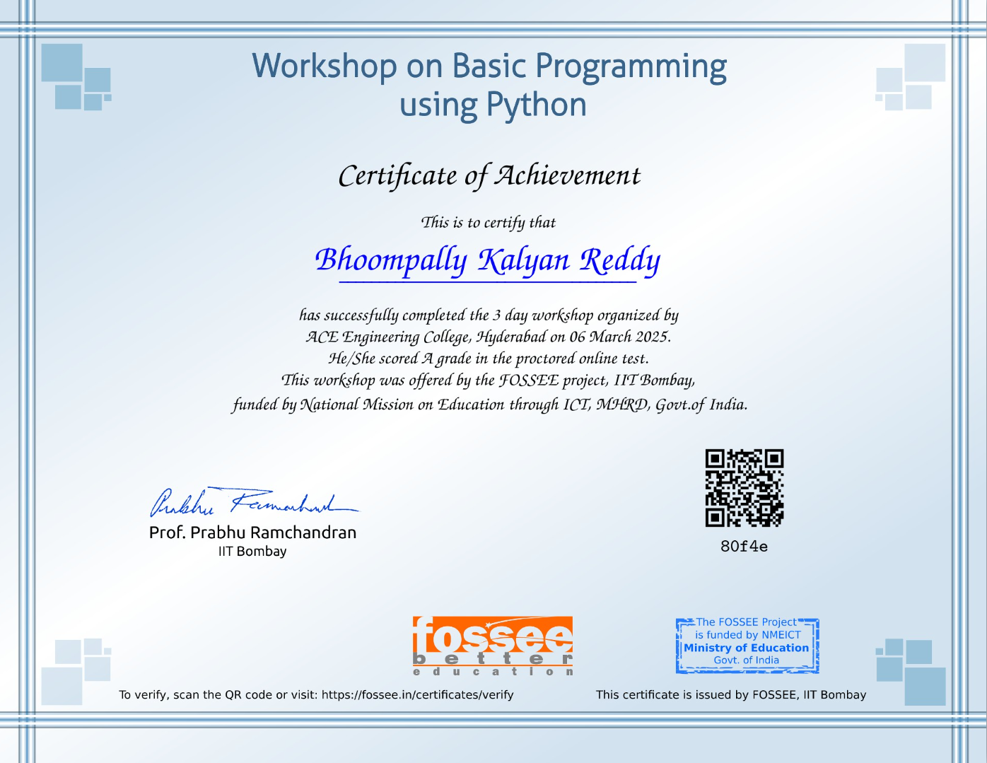 Certificate 2