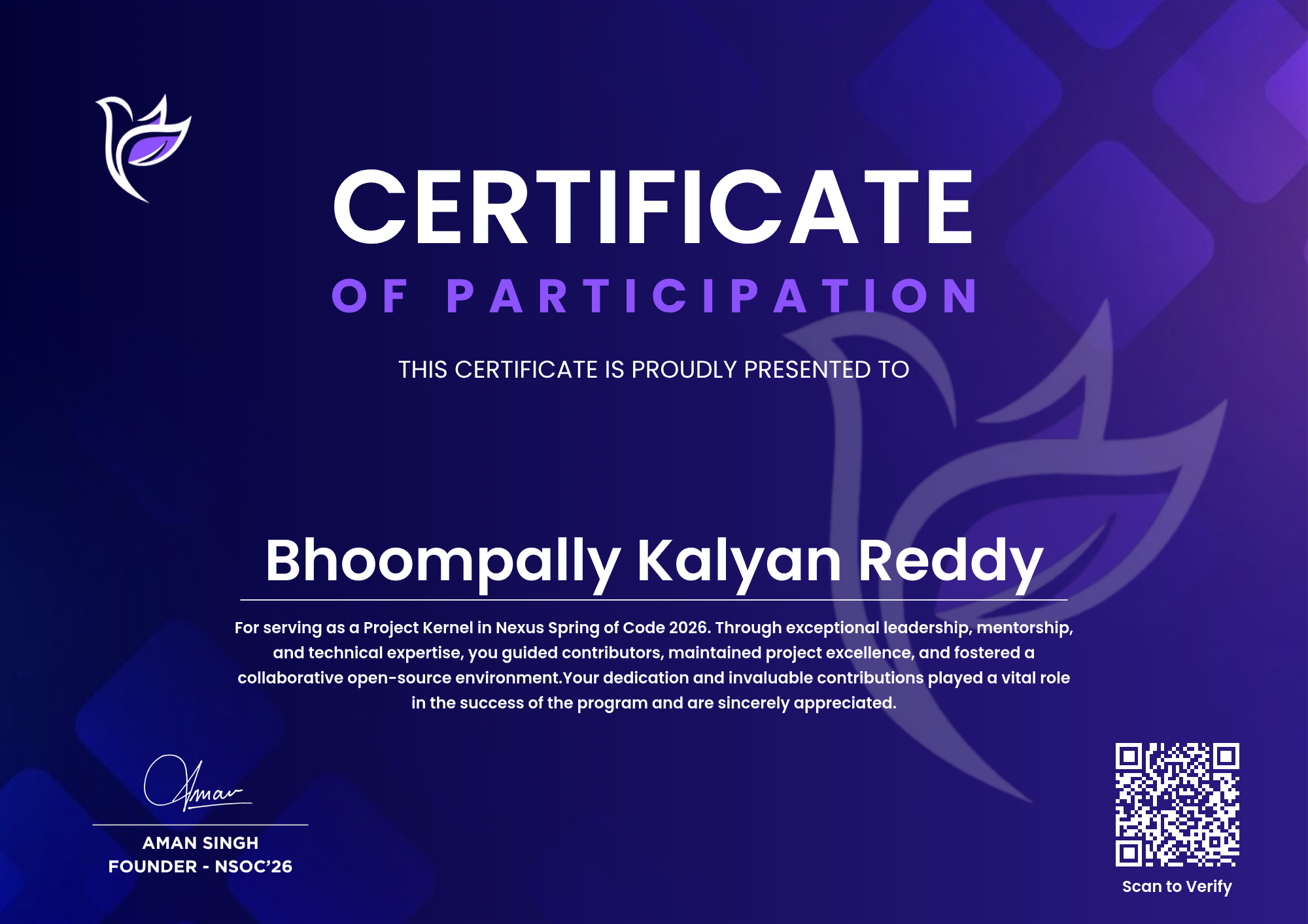 Professional Achievement