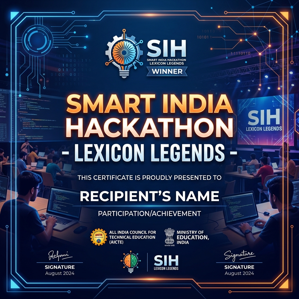 Smart India Hackathon - Lexicon Legends