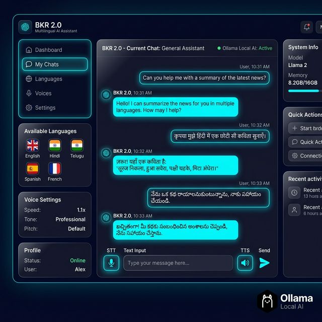 BKR 2.0 Multilingual AI Assistant