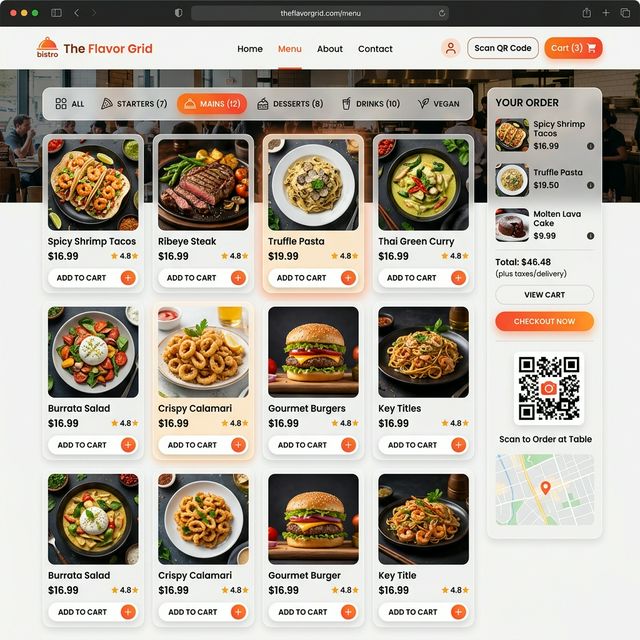 Online Menu Platform